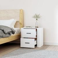 Nachtkastje wandgemonteerd 50x36x47 cm wit - thumbnail