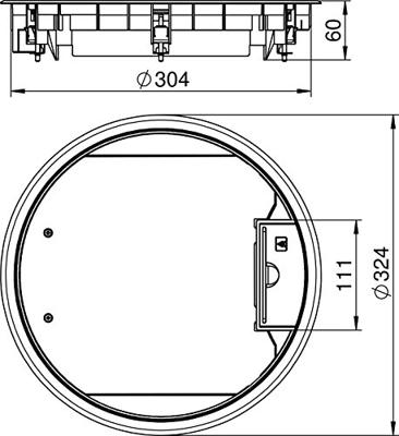 OBO Bettermann GESR9 U 9011 Apparaatinzetstuk
