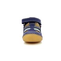 Leren baby sandalen Sushy Originel Softers KICKERS® blauw - thumbnail