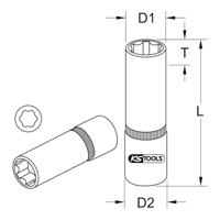 KS Tools 9181522 9181522 Verwisselbare kop 3/16 - thumbnail