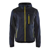 Blåkläder Gebreid vest met softshell 49302117 | Donkerblauw/Geel | Maat XL - 7330509658451 - thumbnail