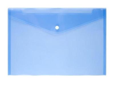 12 stuks A4 duidelijk document zak papieren bestand map briefpapier school kantoor PP geval (blauw)