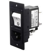 Schurter 3-109-715 Apparaatstekker (koud) Stekker, recht Totaal aantal polen: 3 10 mA Zwart 1 stuk(s) - thumbnail