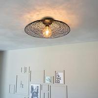 QAZQA Oosterse plafondlamp zwart 60 cm - Glan - thumbnail