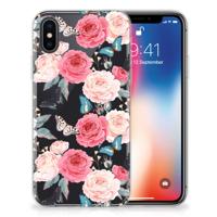 Apple iPhone X | Xs | TPU Case | Butterfly Roses - thumbnail