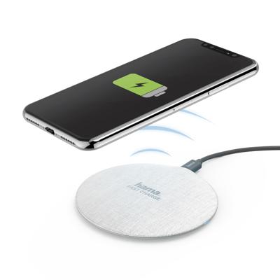 Hama Draadloze Oplader FC10 Metal Crème-wit