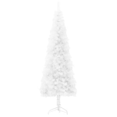 VidaXL Kunstkerstboom half met standaard smal 240 cm wit VidaXL Kunstkerstboom half met standaard smal 240 cm wit