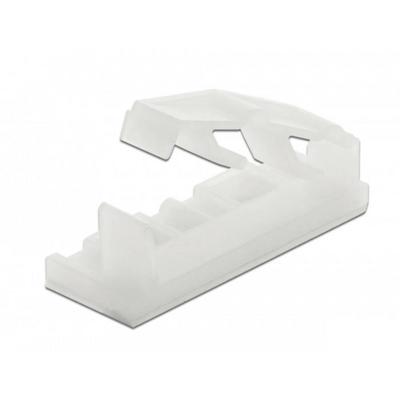 Delock Kabelhouder voor platte kabels 60179 Transparant 10 stuk(s)