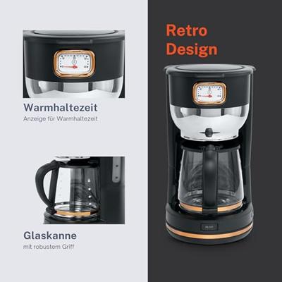 Muse MS-220 BC Koffiezetapparaat Zwart Capaciteit koppen: 10 Glazen kan, Warmhoudfunctie