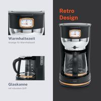 Muse MS-220 BC Koffiezetapparaat Zwart Capaciteit koppen: 10 Glazen kan, Warmhoudfunctie - thumbnail