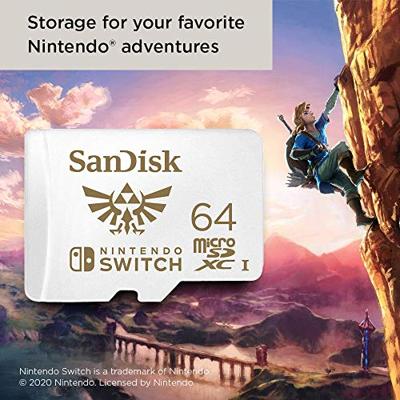 Sandisk MicroSDXC 64GB Memory Card (Legend of Zelda)