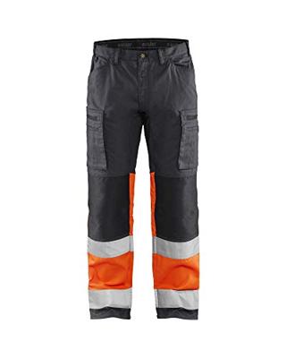Blåkläder Werkbroek met stretch High-Vis 15511811 | Medium Grijs/ High-Vis Oranje | Maat 50 - 7330509746189 Blåkläder Werkbroek met stretch High-Vis 15511811 | Medium Grijs/ High-Vis Oranje | Maat 50 - 7330509746189