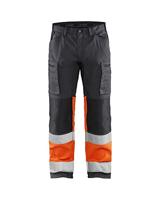 Blåkläder Werkbroek met stretch High-Vis 15511811 | Medium Grijs/ High-Vis Oranje | Maat 50 - 7330509746189 - thumbnail