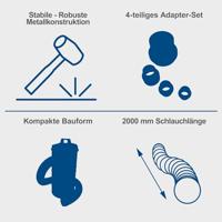 Scheppach DC100 Stofafzuiging | 1200 Watt | 65 L - 5906306901 - thumbnail