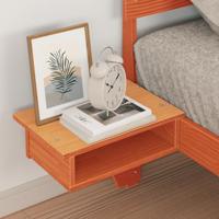 Bedframe met nachttafels met hoofdeinde Wasbruin 75 x 190 cm - thumbnail