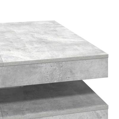 Salontafel 360 graden draaibaar 90x90x34,5 cm betongrijs