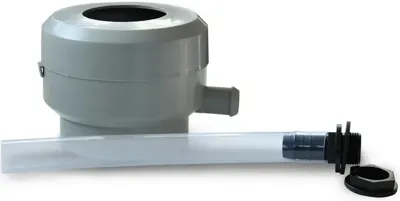 Regenton vulautomaat met bladvanger grijs 60-100 mm