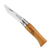 Zakmes Opinel nº3 Koolstofstaal beukenhout 4 cm - thumbnail