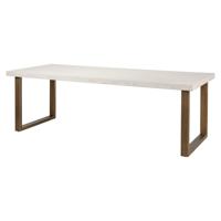 Richmond Eettafel 'Whitebone' Visgraat Eikenhout, 235 x 100cm, kleur Verona Grey - thumbnail