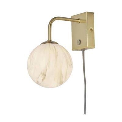 its about RoMi Wandlamp 'Carrara' Marmerprint, kleur Goud