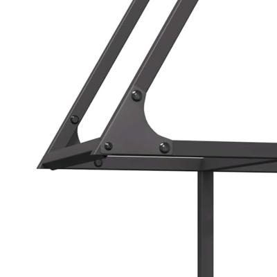 Brandhoutrek 80x25x90 cm koudgewalst staal zwart