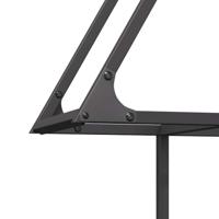 Brandhoutrek 80x25x90 cm koudgewalst staal zwart - thumbnail