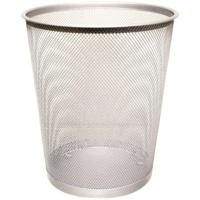 Q-CONNECT papiermand 19 liter metaal zilver - thumbnail