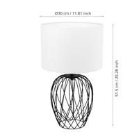 Eglo Draad schemerlampNimlet met witte kap - 43652 - thumbnail