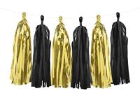 Slinger Tassel goud zwart DIY - thumbnail