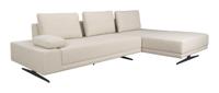 Dutchbone Loungebank 'Shelly' Gemêleerd, Rechts, kleur Off White - thumbnail