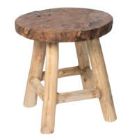 Teak houten kruk klein Eurofleur Aanbieding - Eurofleur aanbieding - thumbnail