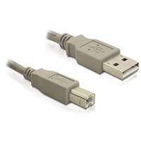 Delock USB-kabel USB 2.0 USB-A stekker, USB-B stekker 1.80 m Grijs 82215 - thumbnail