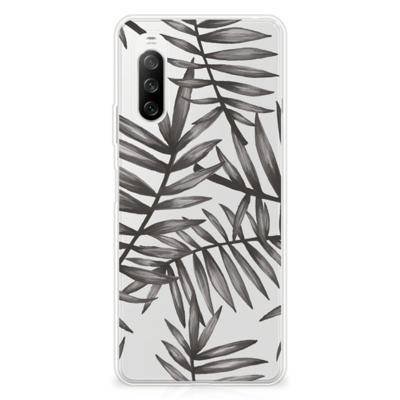 Sony Xperia 10 III | TPU Case | Leaves Grey Sony Xperia 10 III | TPU Case | Leaves Grey