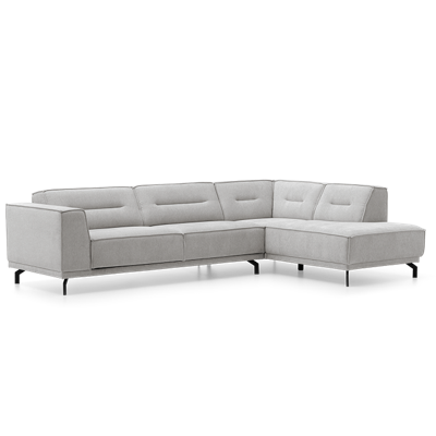 Hoekbank Bora Grijs Stof