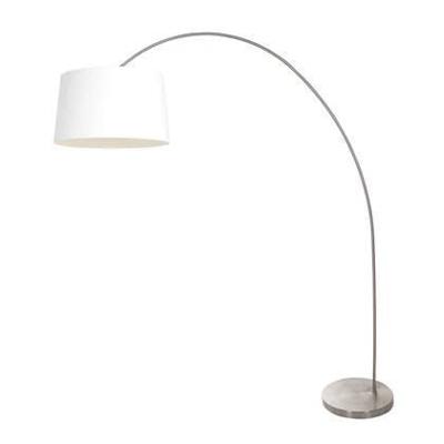 Steinhauer BooglampSolva metaal met grote kap wit - 3917ST
