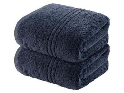 SANSIBAR 2 handdoeken 50 x 100 cm (Donkerblauw)