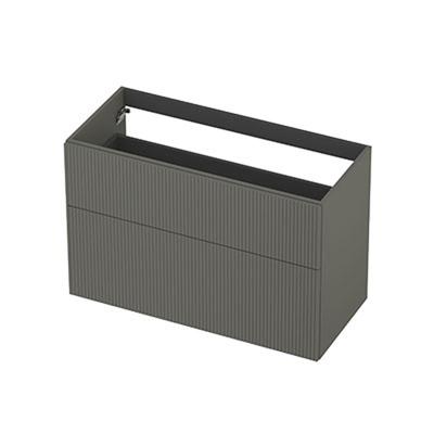 INK - Onderkast 2L A-sym Gelakt Gefr. Front - 1000x450x650 Mm - Mat Beton Groen