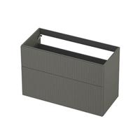 INK - Onderkast 2L A-sym Gelakt Gefr. Front - 1000x450x650 Mm - Mat Beton Groen - thumbnail