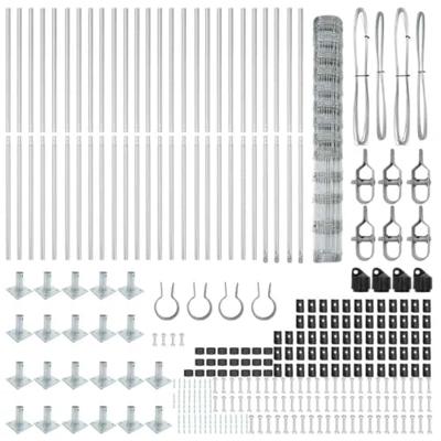 Weidehekwerk Zilver 50 x 1.5 m Gegalvaniseerd staal