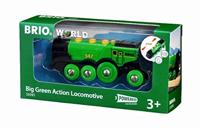 BRIO Big Green Action Locomotive - thumbnail
