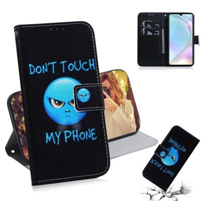 Woede patroon gekleurde tekening horizontale Flip lederen case voor Huawei P30 met houder & card slots & portemonnee