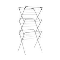 Tomado Metaltex Concerto Droogrek 14 meter Zilver met Haakjes voor kledinghangers - thumbnail