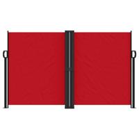 Windscherm uittrekbaar 140x1000 cm rood - thumbnail