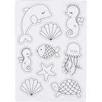 Creativ Company Magneten, zeefiguren, vel 14,85x21, 1 vel - thumbnail