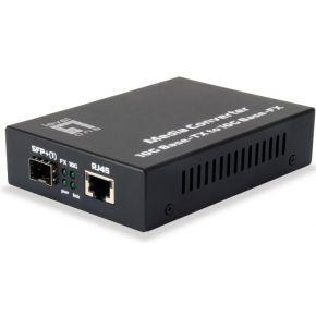LevelOne GVT-0500 netwerk media converter 10000 Mbit/s Zwart