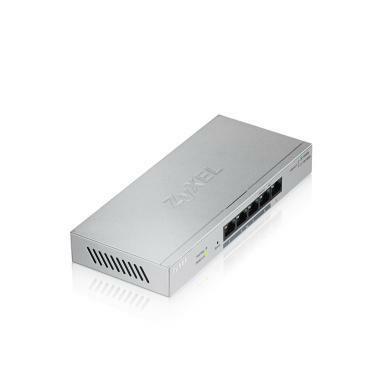 Zyxel 5-poorts Gigabit Web/Smart Managed PoE+ Switch met een budget van 60 watt [GS1200-5HP]