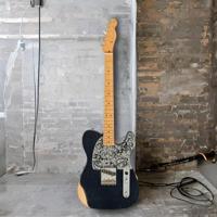 Fender Brad Paisley Esquire MN Black Sparkle elektrische gitaar met deluxe gigbag - thumbnail