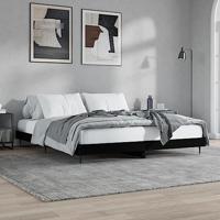 Bedframe zonder matras 160x200 cm spaanplaat zwart - thumbnail