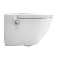 Laufen Cleanet NAVIA Douche WC 40.5x58x37cm diepspoel incl. closetzitting met deksel en softclose keramiek Glans Wit h8206014000001 - thumbnail