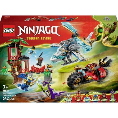 LEGO® NINJAGO 6585675 Krachtmeting bij de boomhut met de Ninja-fiets (71857)